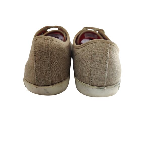 Tan Canvas seaVees sneakers sz 9 - Picture 4 of 7